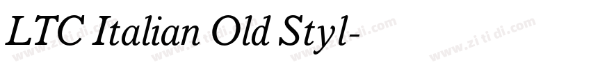 LTC Italian Old Styl字体转换
